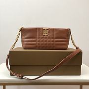 Burberry Quilted Leather Small Soft Lola Bag Brown size 27.5x11x12 cm - 1