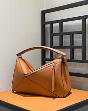 Loewe Large Puzzle Bag In Classic Calfskin Brown size 35x17x24 cm - 6