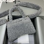 Balenciaga Fluffy Hourglass Small Handbag Grey size 23 x 10 x 14 cm - 2