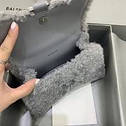 Balenciaga Fluffy Hourglass XS Handbag Grey size 19 x 8 x 11 cm - 5