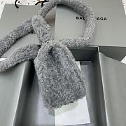 Balenciaga Fluffy Hourglass XS Handbag Grey size 19 x 8 x 11 cm - 6