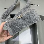 Balenciaga Fluffy Hourglass XS Handbag Grey size 19 x 8 x 11 cm - 4