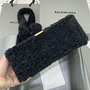 Balenciaga Fluffy Hourglass Small Handbag Black size 23 x 10 x 14 cm  - 6