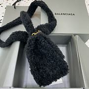 Balenciaga Fluffy Hourglass Small Handbag Black size 23 x 10 x 14 cm  - 5