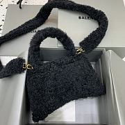 Balenciaga Fluffy Hourglass Small Handbag Black size 23 x 10 x 14 cm  - 4