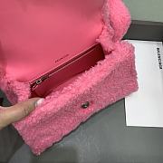 Balenciaga Fluffy Hourglass Small Handbag Pink size 23 x 10 x 14 cm - 3