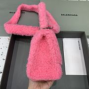 Balenciaga Fluffy Hourglass Small Handbag Pink size 23 x 10 x 14 cm - 4