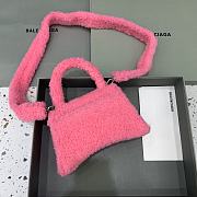Balenciaga Fluffy Hourglass Small Handbag Pink size 23 x 10 x 14 cm - 6