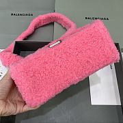 Balenciaga Fluffy Hourglass Small Handbag Pink size 23 x 10 x 14 cm - 5