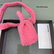 Balenciaga Fluffy Hourglass XS Handbag Pink size 19 x 8 x 11 cm - 6