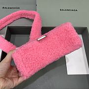 Balenciaga Fluffy Hourglass XS Handbag Pink size 19 x 8 x 11 cm - 5