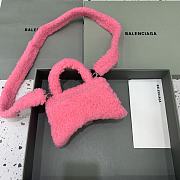 Balenciaga Fluffy Hourglass XS Handbag Pink size 19 x 8 x 11 cm - 2