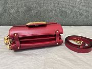 Valentino Stud Sign Grainy Calfskin Shoulder Bag Red size 20x15x7 cm USD 353.00  - 5