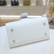 Delvaux Brillant Mini in Box Calf White Size 20 x 10 x 16 cm - 5