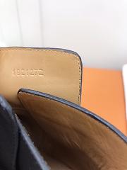 Hermes Short Boots Black Smooth Leather - 5