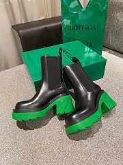 Bottega Veneta Lug Boots Black/Green Heel Height 7 cm - 1