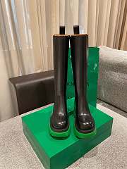 Bottega Veneta Lug Boots Black/Green Heel Height 7 cm - 5