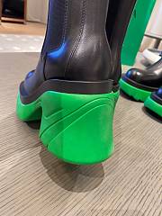 Bottega Veneta Lug Boots Black/Green Heel Height 7 cm - 3