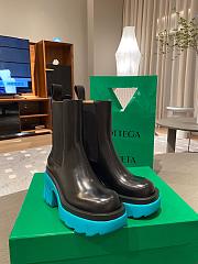 Bottega Veneta Lug Boots Black/Blue Heel Height 7 cm - 1
