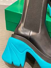 Bottega Veneta Lug Boots Black/Blue Heel Height 7 cm - 4