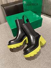 Bottega Veneta Lug Boots Black/Kiwi Heel Height 7 cm - 6