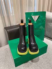 Bottega Veneta Lug Boots Black/Kiwi Heel Height 7 cm - 5