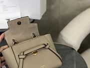 Celine Pico Belt Bag In Grained Calfskin Light Taupe 194263 size 15x13x9 cm - 4