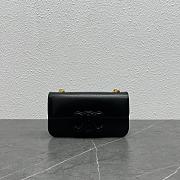Celine Chain Shoulder Bag Cuir Triomphe Black Shiny Calfskin Golden Hardware 21cm - 1