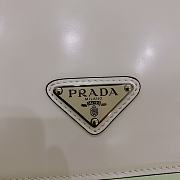 Prada Brushed Leather Shoulder Bag White 1BD307 size 19x10.5x3.5 cm - 6