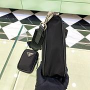 Prada Re-Nylon And Saffiano Leather Shoulder Bag Black 2VH113 size 24 cm - 3