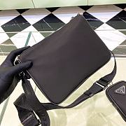 Prada Re-Nylon And Saffiano Leather Shoulder Bag Black 2VH113 size 24 cm - 5