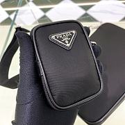 Prada Re-Nylon And Saffiano Leather Shoulder Bag Black 2VH113 size 24 cm - 6