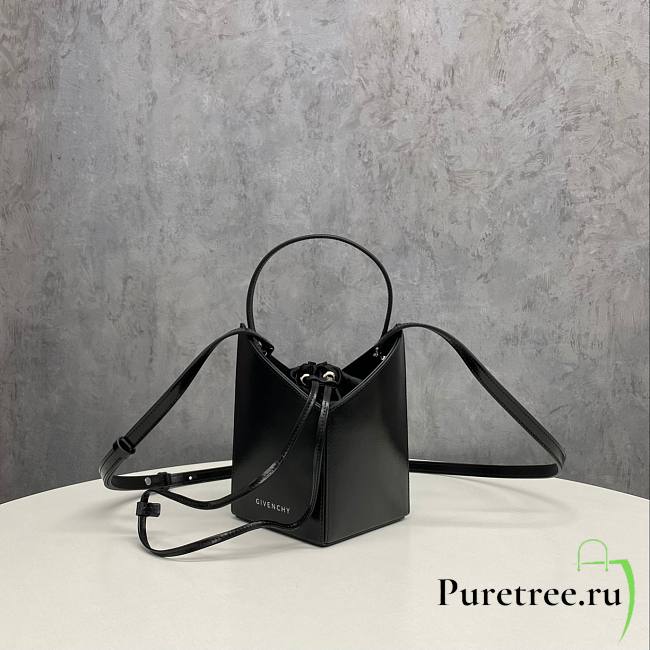 Givenchy Small Cut Out Bucket Bag Black size 11.5 × 17.5 × 11.5 cm - 1