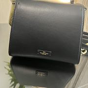 Valentino Small Vsling Handbag Black Calfskin With Jewel Handle Size 22 cm - 5