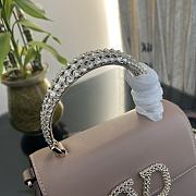 Valentino Small Vsling Handbag Powder Calfskin With Jewel Handle Size 22 cm - 6