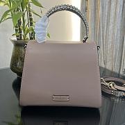 Valentino Small Vsling Handbag Powder Calfskin With Jewel Handle Size 22 cm - 3