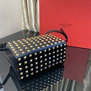 Valentino Rockstud Alcove Box Bag With All-Over Gold-tone Studs 19x12x8 cm - 5