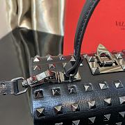 Valentino Rockstud Alcove Box Bag With All-Over Black Studs 19x12x8 cm - 5