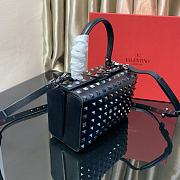 Valentino Rockstud Alcove Box Bag With All-Over Black Studs 19x12x8 cm - 2