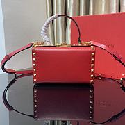 Valentino Rockstud Alcove Box Bag Red Size 19 x 12 x 8 cm - 1
