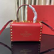 Valentino Rockstud Alcove Box Bag Red Size 19 x 12 x 8 cm - 4