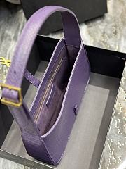 YSL The 5 To 7 Hobo Bag In Purple Python 657228 size 25x14x6 cm - 5
