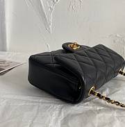 Chanel Mini Flap Bag in Black Lambskin AS3456 size 18×5×12 cm - 2