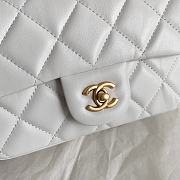 Chanel Mini Flap Bag in White Lambskin AS3456 size 18×5×12 cm - 4