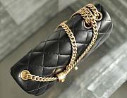 Chanel Flap Bag in Black Lampskin AS3609 size 25x16x10 cm - 6