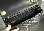 Chanel Flap Bag in Black Lampskin AS3609 size 25x16x10 cm - 3