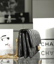 Chanel Flap Bag in Black Lampskin AS3609 size 25x16x10 cm - 2