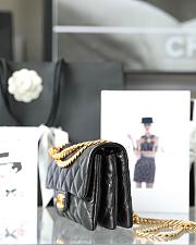Chanel Small Flap Bag in Black Lampskin AS3393 size 22x14x8 cm - 6