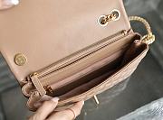 Chanel Flap Bag in Beige Lampskin AS3609 size 25x16x10 cm - 3