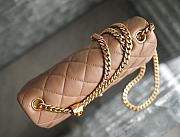 Chanel Flap Bag in Beige Lampskin AS3609 size 25x16x10 cm - 4